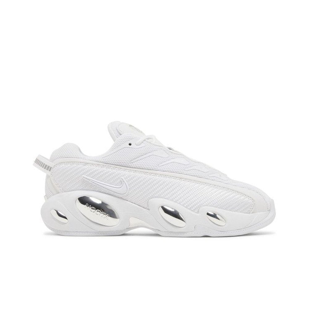 Nike NOCTA Glide Drake White Chrome – boční pohled | Purekickz