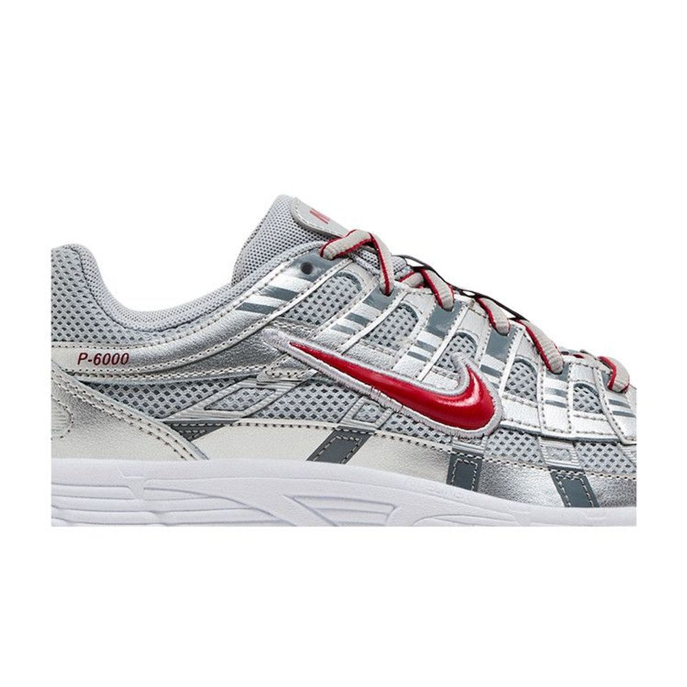 Nike P-6000 Metalic Silver Cool Red (GS) – detail | Purekickz