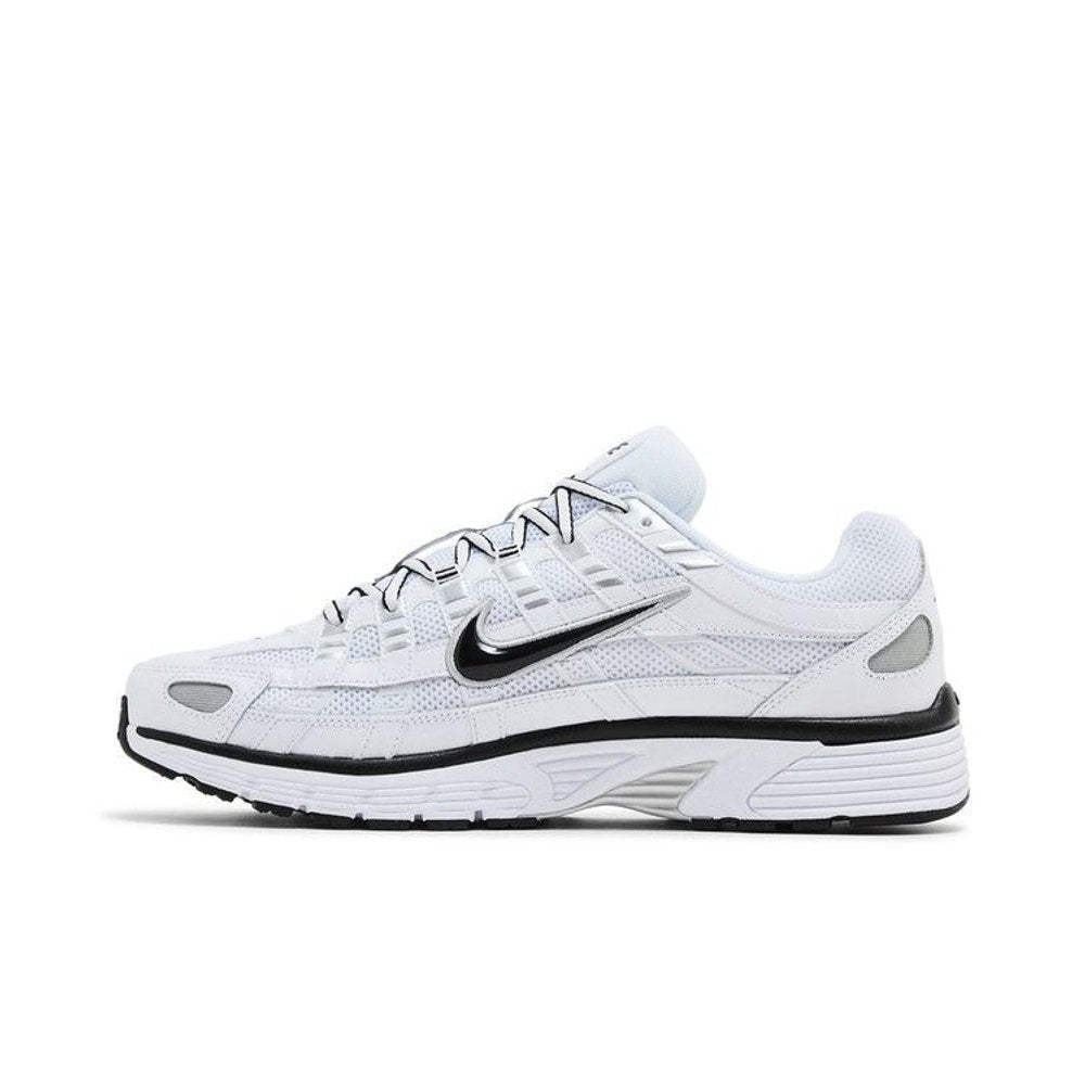 Nike P-6000 White Metallic Silver Black