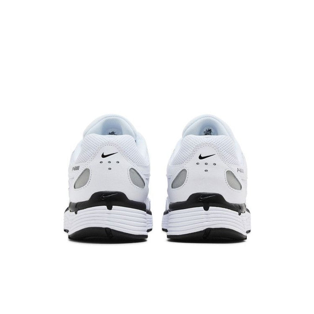 Nike P-6000 White Metallic Silver Black
