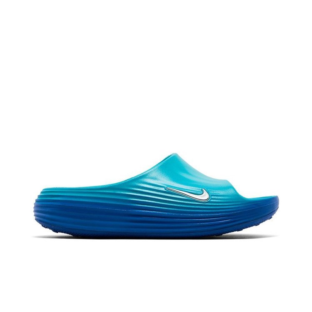 Nike ReactX Rejuven8 Slide Dusty Cactus Game Royal – boční pohled | Purekickz