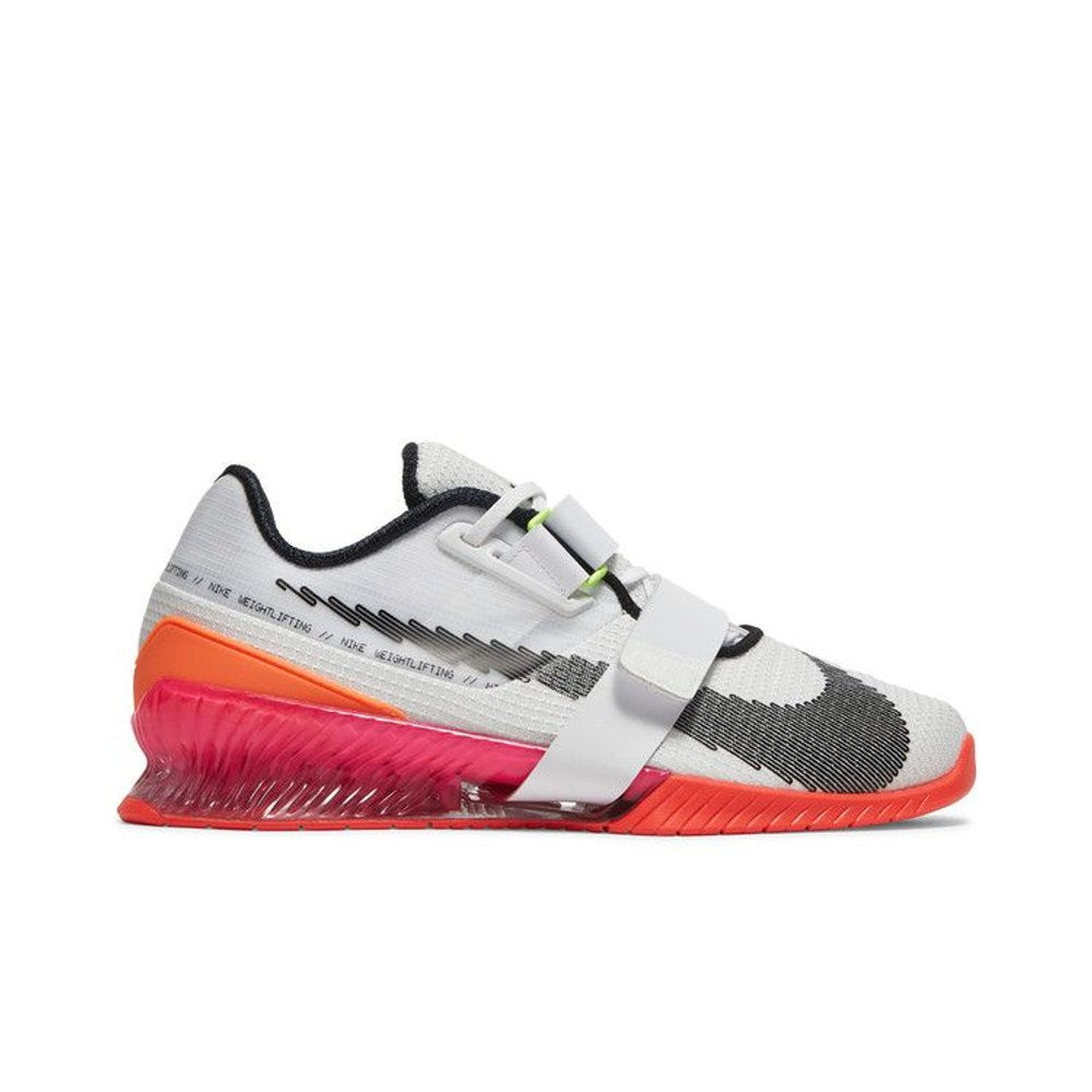 Nike Romaleos 4 SE White Bright Crimson Pink – boční pohled | Purekickz