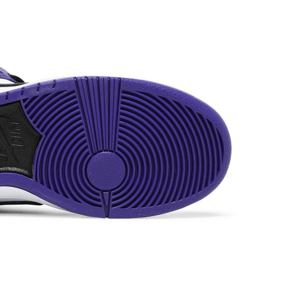 Nike SB Dunk Low Court Purple – pohled shora | Purekickz