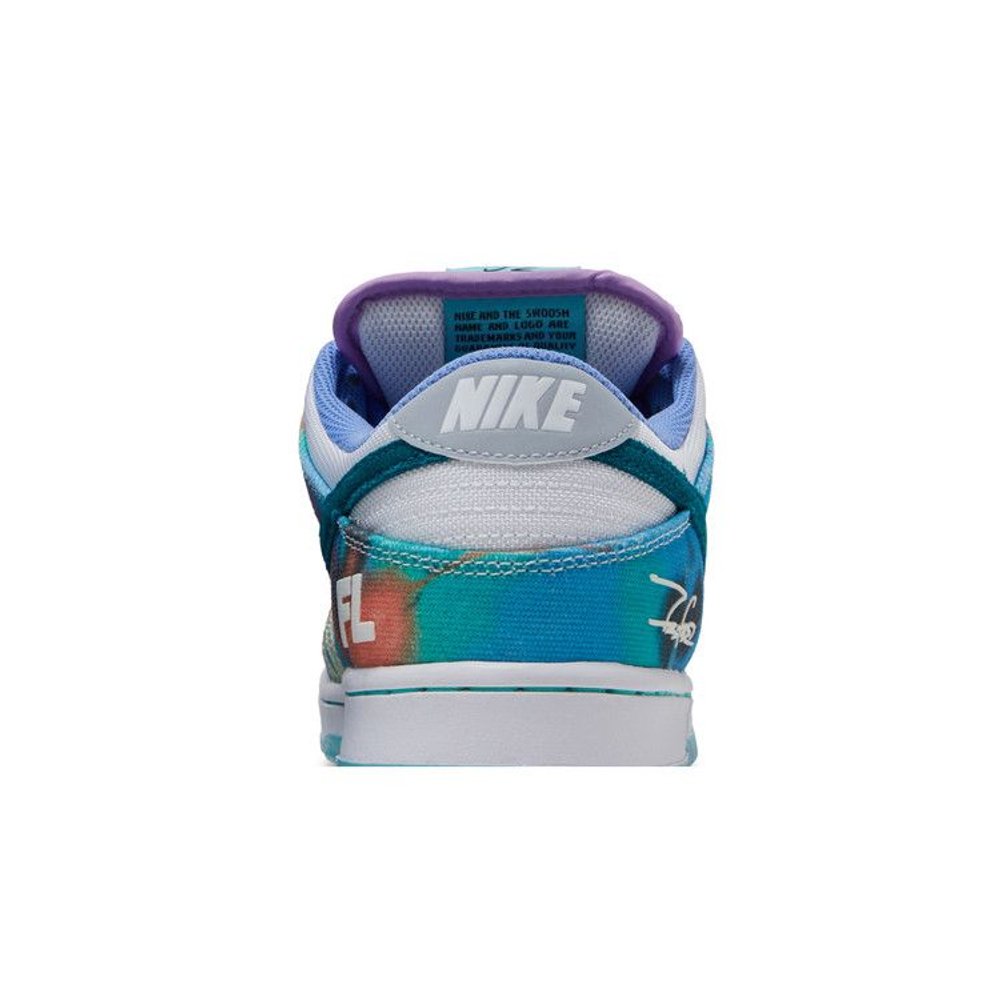 Nike SB Dunk Low Futura Laboratories Bleached Aqua – detail materiálu | Purekickz