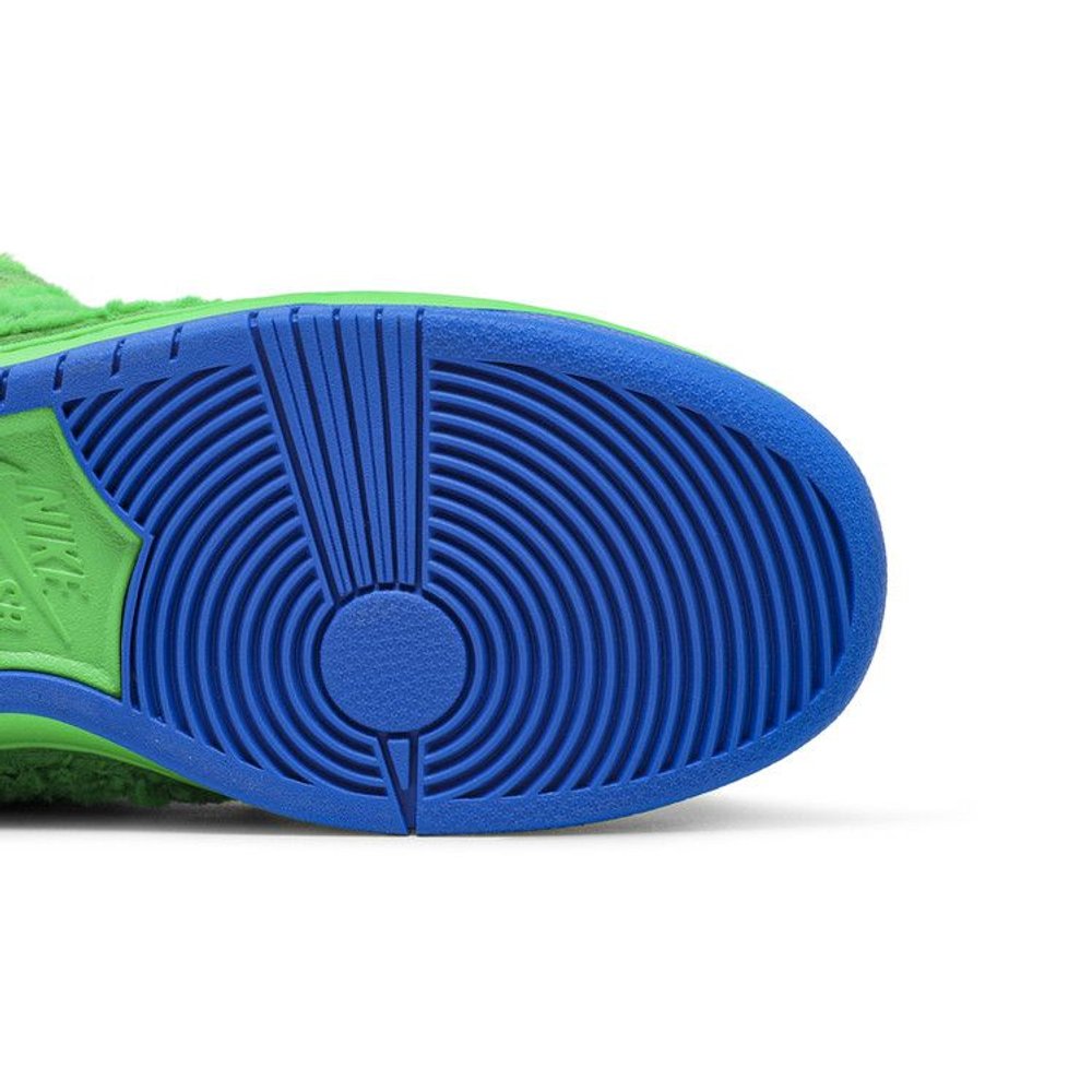 Nike SB Dunk Low Grateful Dead Bears Green – pohled shora | Purekickz