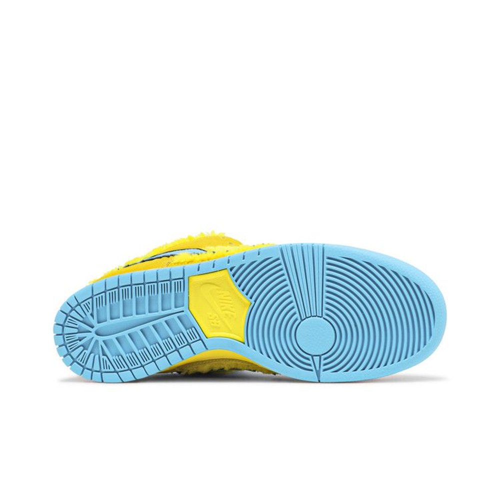Nike SB Dunk Low Grateful Dead Bears Opti Yellow – zadní pohled | Purekickz