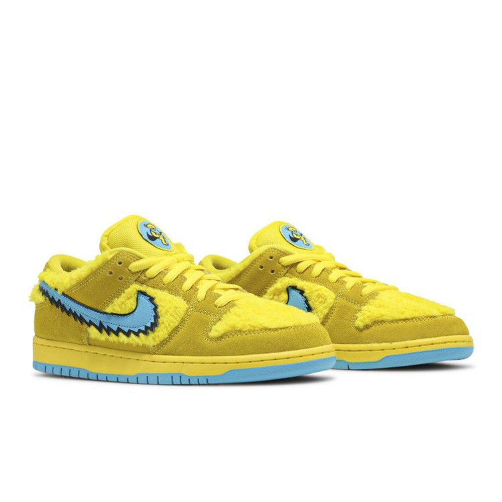 Nike SB Dunk Low Grateful Dead Bears Opti Yellow – lifestyle foto | Purekickz