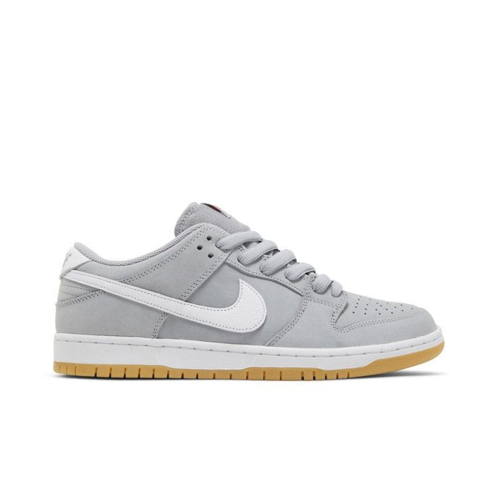 Nike SB Dunk Low Pro ISO Grey Gum – boční pohled | Purekickz