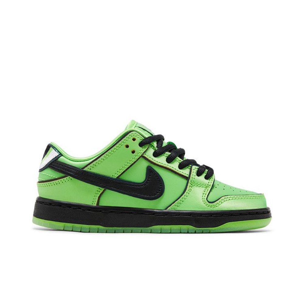 Nike SB Dunk Low The Powerpuff Girls Buttercup (PS) – boční pohled | Purekickz