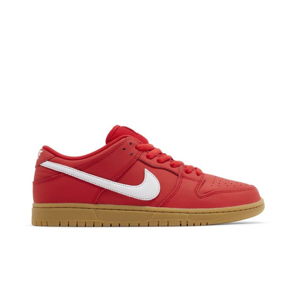 Nike SB Dunk Low University Red Gum – boční pohled | Purekickz