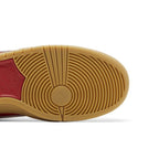 Nike SB Dunk Low University Red Gum – pohled shora | Purekickz
