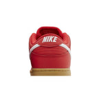 Nike SB Dunk Low University Red Gum – detail materiálu | Purekickz