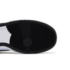 Nike SB Dunk Low White Black – pohled shora | Purekickz