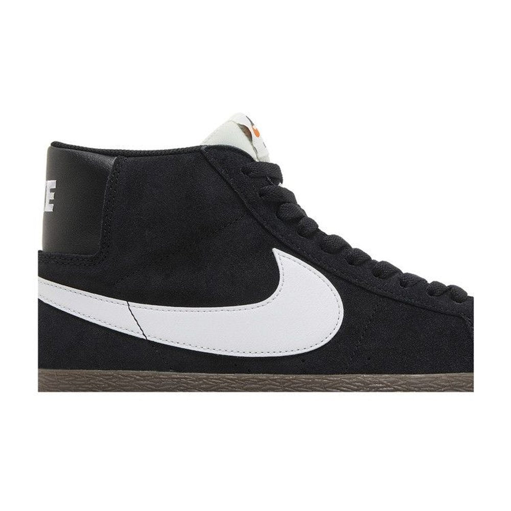 Nike SB Zoom Blazer Mid Black White Dark Gum – detail | Purekickz