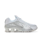 Nike Shox R4 White Bright Crimson Metallic Silver – boční pohled | Purekickz
