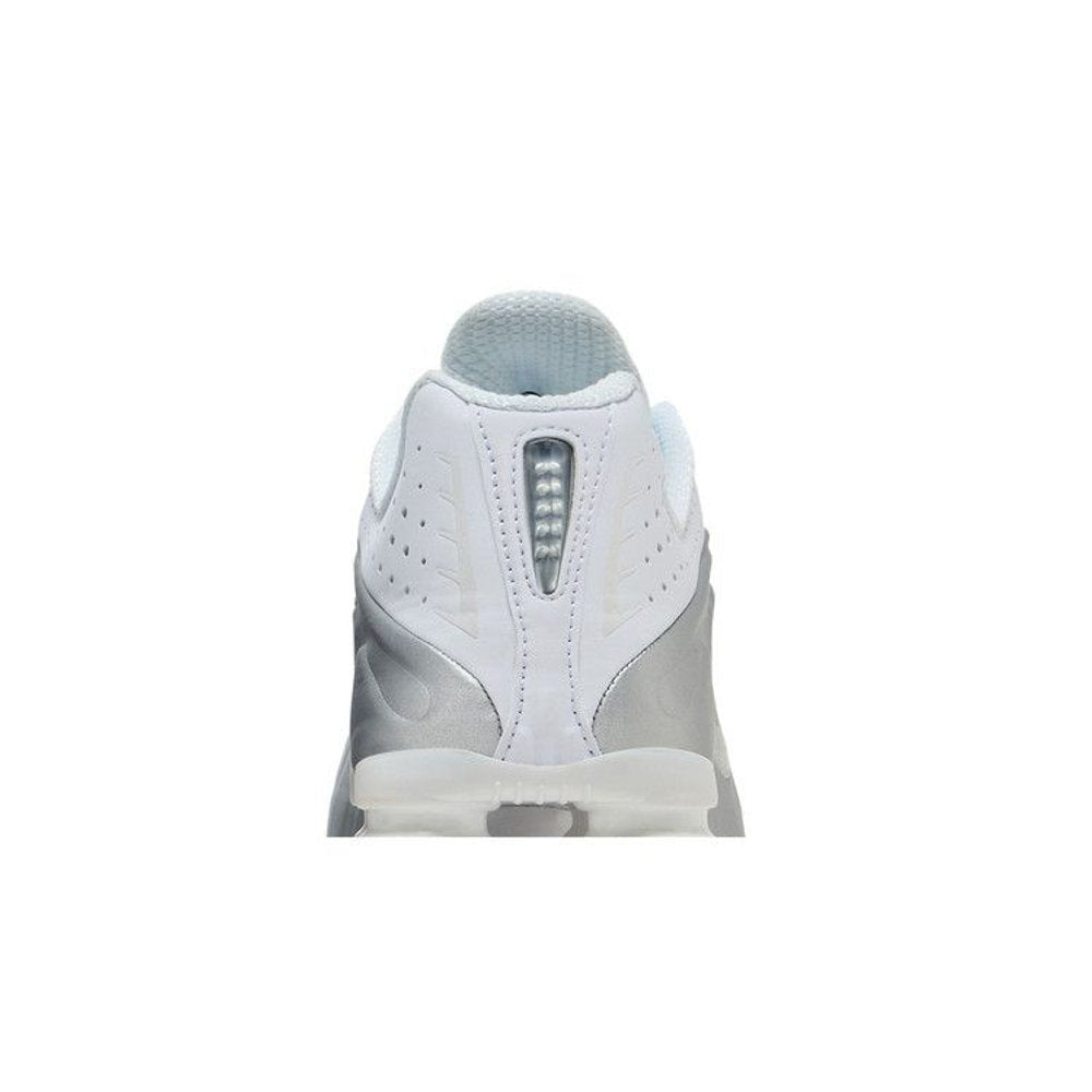 Nike Shox R4 White Bright Crimson Metallic Silver – detail materiálu | Purekickz