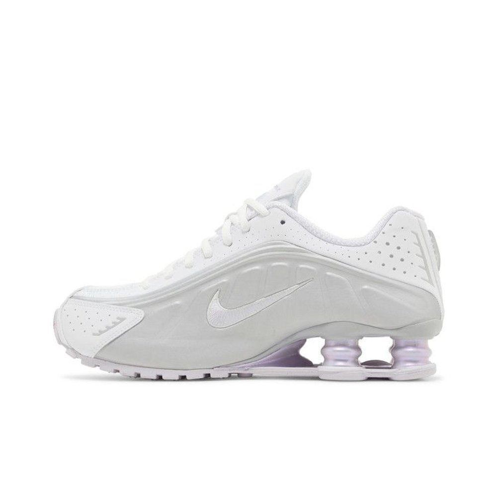 Nike Shox R4 White Metallic Platinum Barely Grape – hlavní pohled | Purekickz