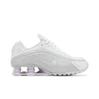 Nike Shox R4 White Metallic Platinum Barely Grape – boční pohled | Purekickz
