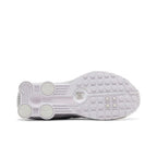 Nike Shox R4 White Metallic Platinum Barely Grape – zadní pohled | Purekickz