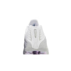 Nike Shox R4 White Metallic Platinum Barely Grape – detail materiálu | Purekickz