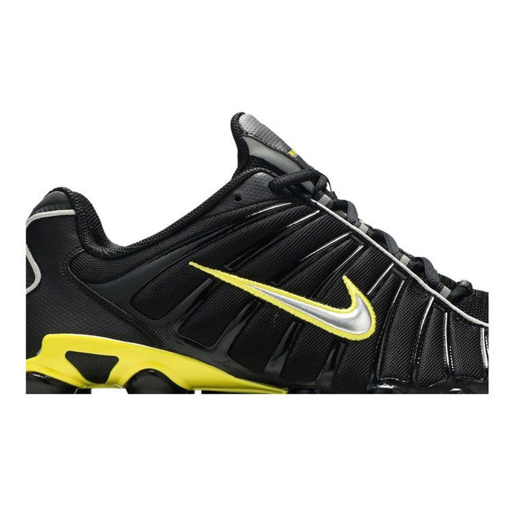 Nike Shox TL Black Dynamic Yellow Metallic Silver – detail | Purekickz