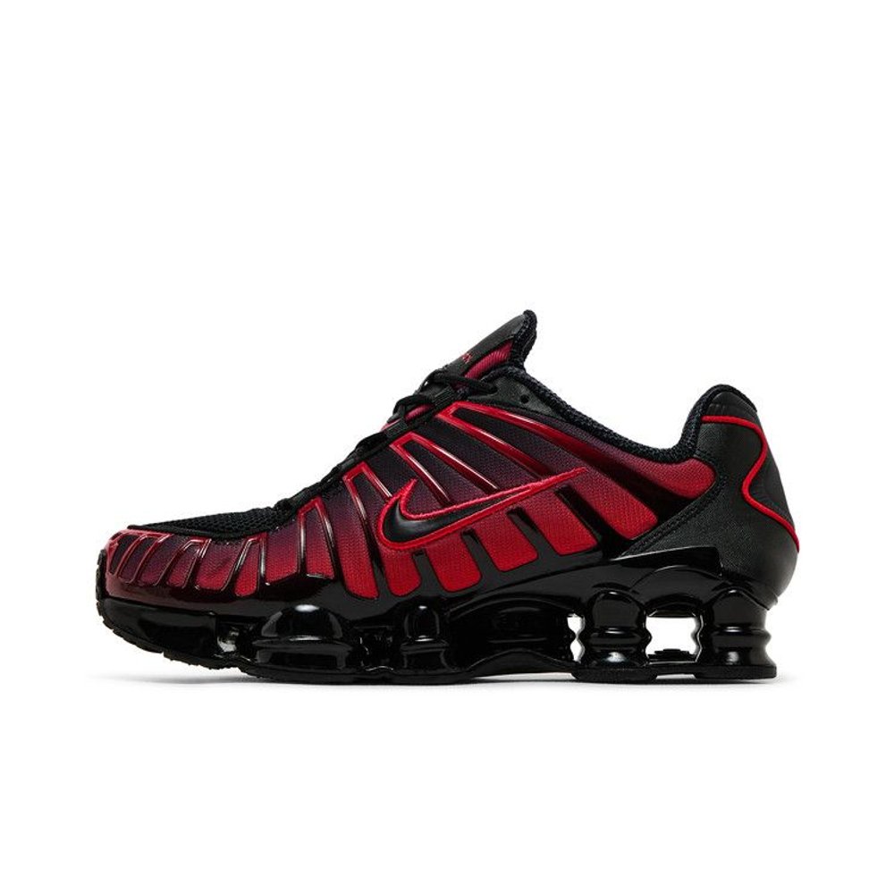 Nike Shox TL 'Black University Red Gradient' – hlavní pohled | Purekickz