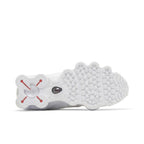 Nike Shox TL White Metallic Silver Max Orange (W) – zadní pohled | Purekickz