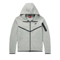Nike Sportswear Tech Fleece Windrunner Full Zip Hoodie (FW24) Dark Grey Heather/Black – hlavní pohled | Purekickz