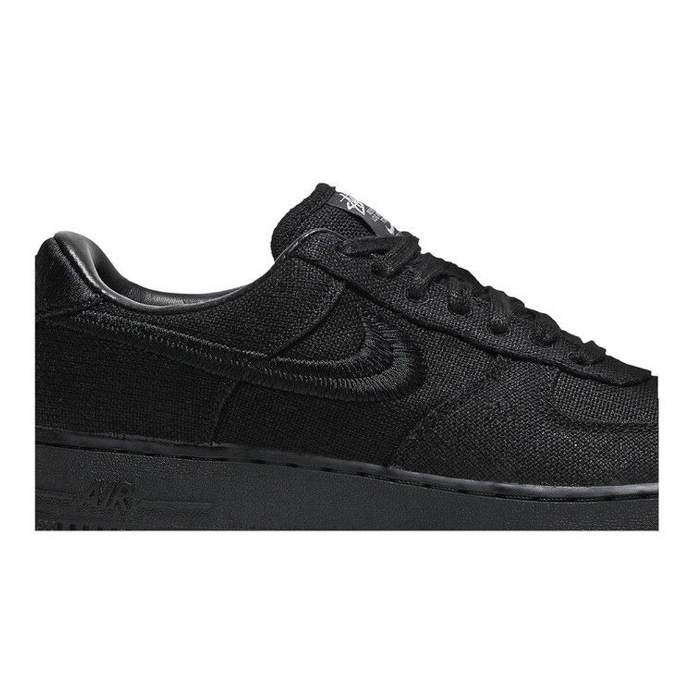 Nike Stussy x Air Force 1 Low Triple Black – detail | Purekickz
