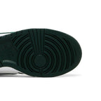 NikeDunk Low Satin Green – pohled shora | Purekickz