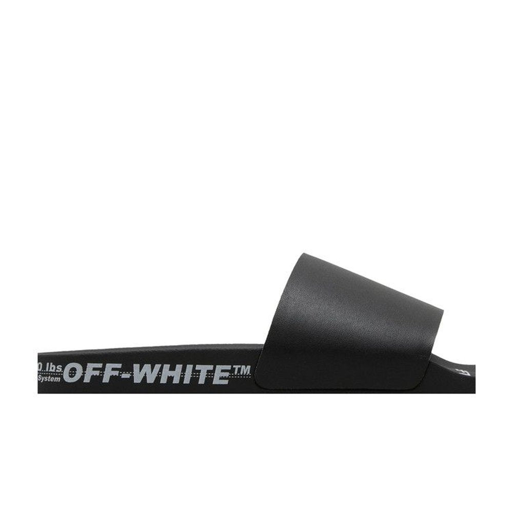 OFF-WHITE Industrial Belt Slides Black White – detail | Purekickz