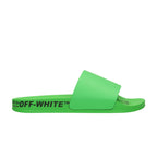 OFF-WHITE Industrial Belt Slides Green – boční pohled | Purekickz