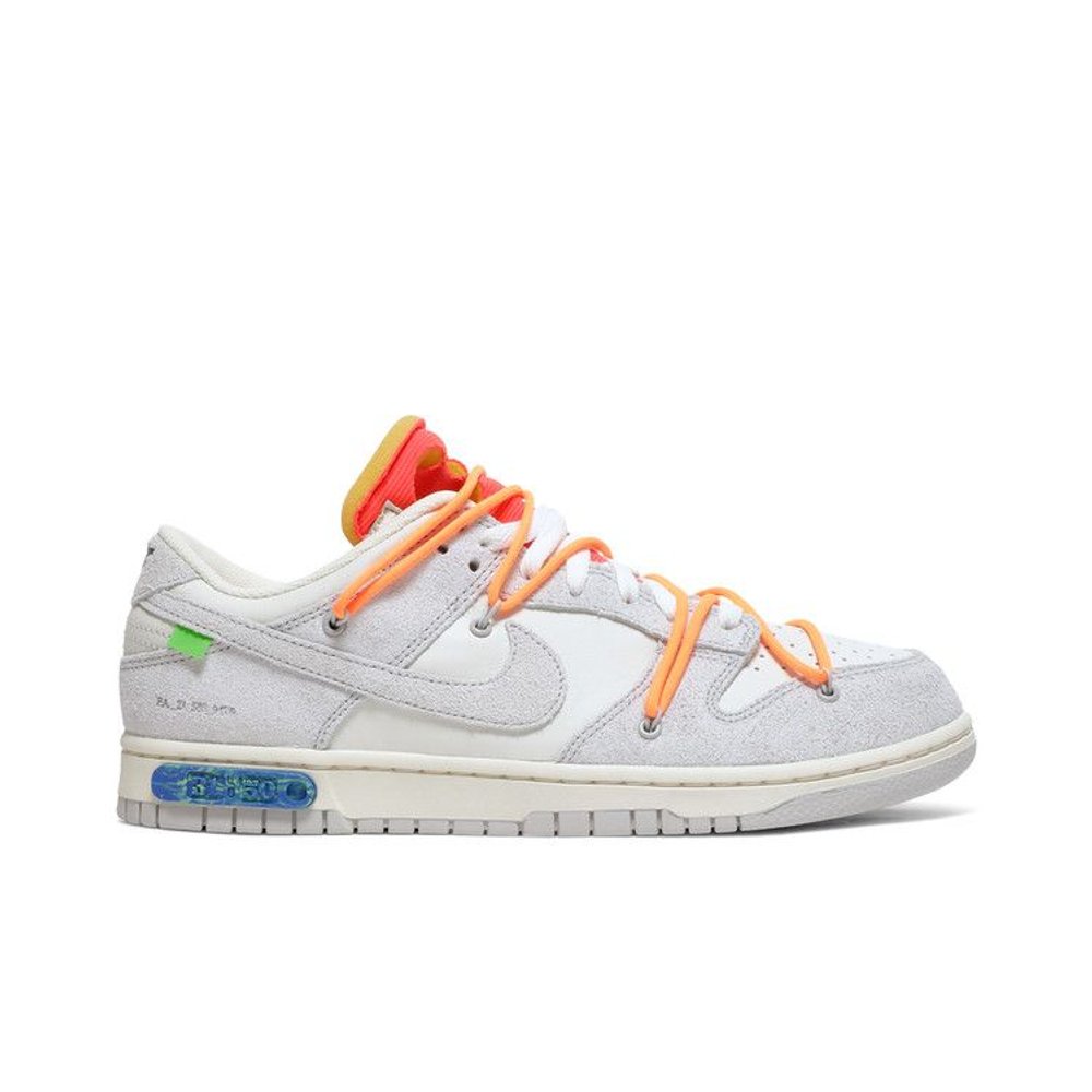 Off-White x Nike Dunk Low 'Lot 31 of 50' – boční pohled | Purekickz