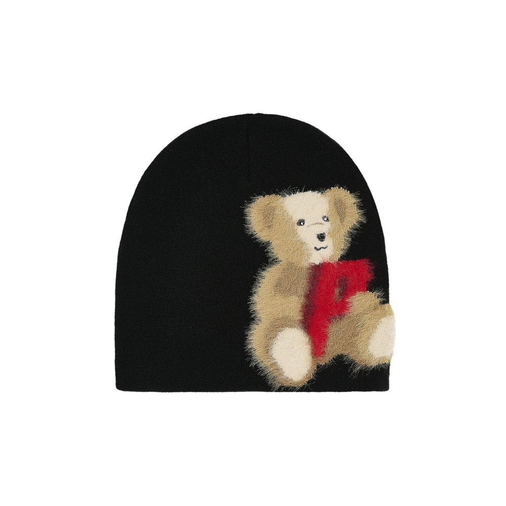 Palace P Bear Nein Cuff Beanie 'Black' – hlavní pohled | Purekickz