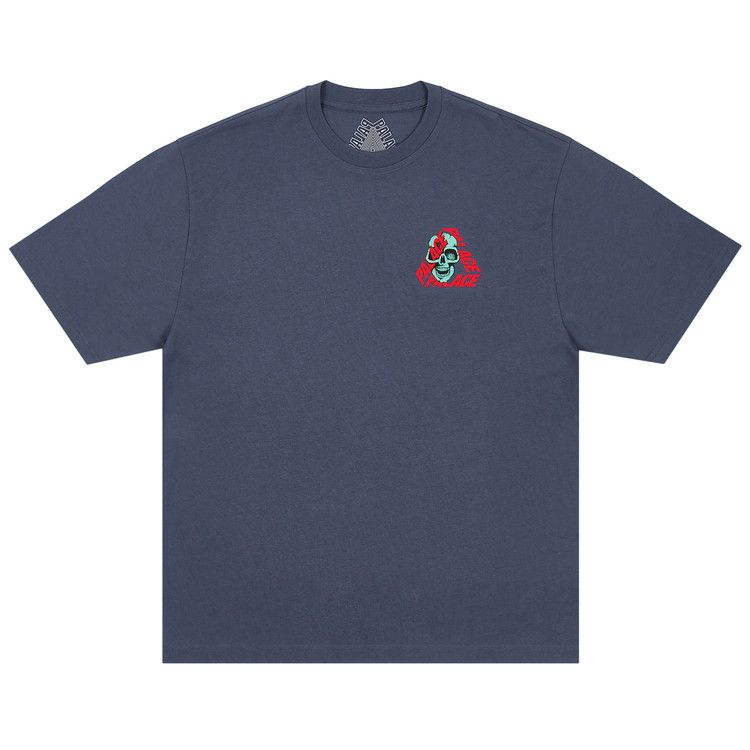 Palace P3 Skull Tee Navy – hlavní pohled | Purekickz