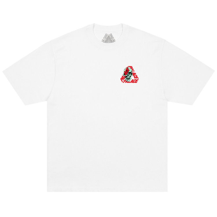Palace P3 Skull Tee White – hlavní pohled | Purekickz