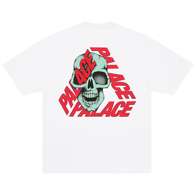 Palace P3 Skull Tee White – boční pohled | Purekickz