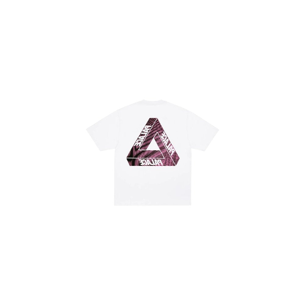 Palace Tri Vex T Shirt White Pink – boční pohled | Purekickz