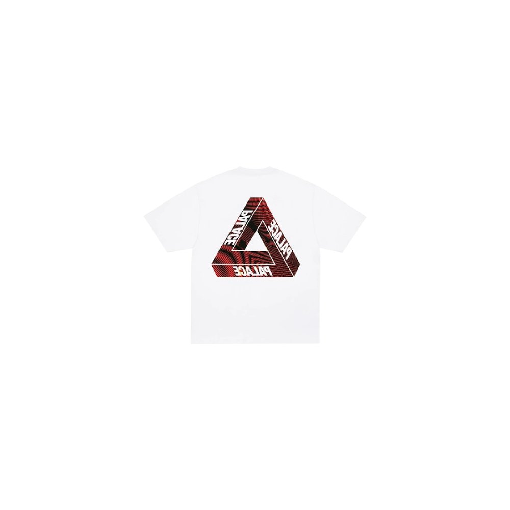 Palace Tri Vex T Shirt White Red – boční pohled | Purekickz