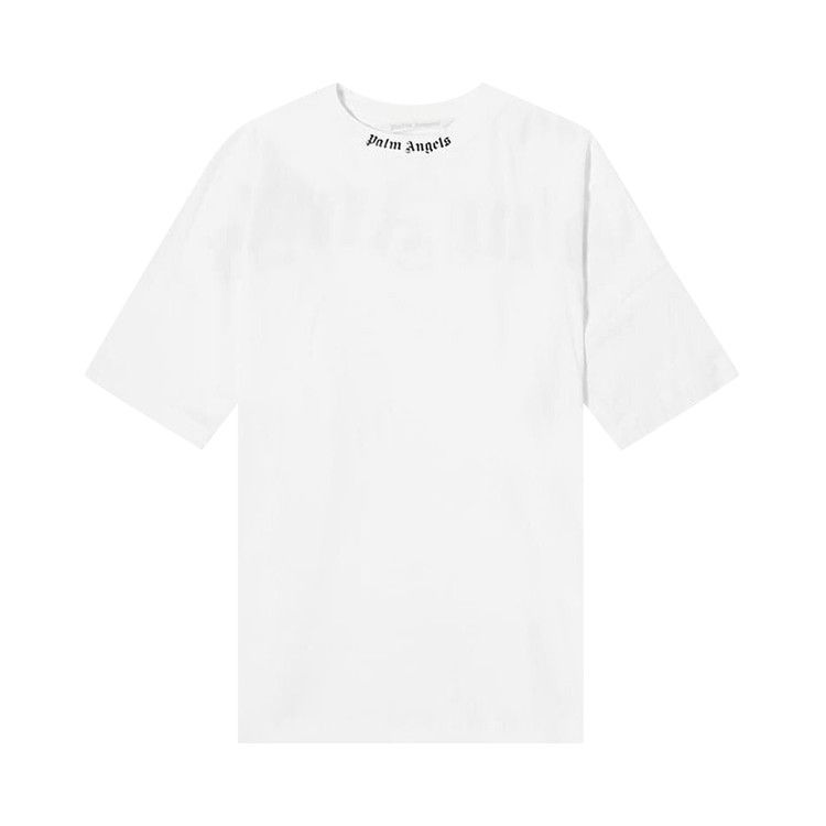Palm Angels Classic Logo Over S/S T-shirt White/Black – hlavní pohled | Purekickz
