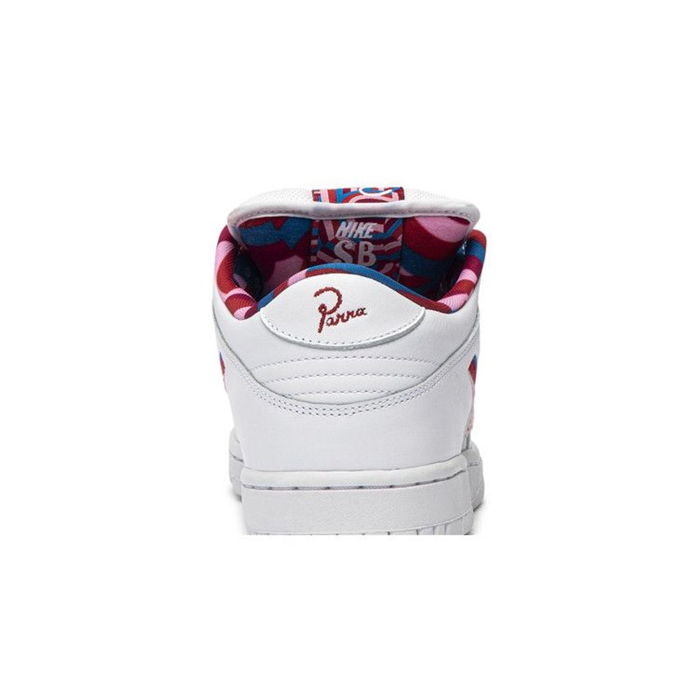 Parra x Nike Dunk Low OG SB QS – detail materiálu | Purekickz