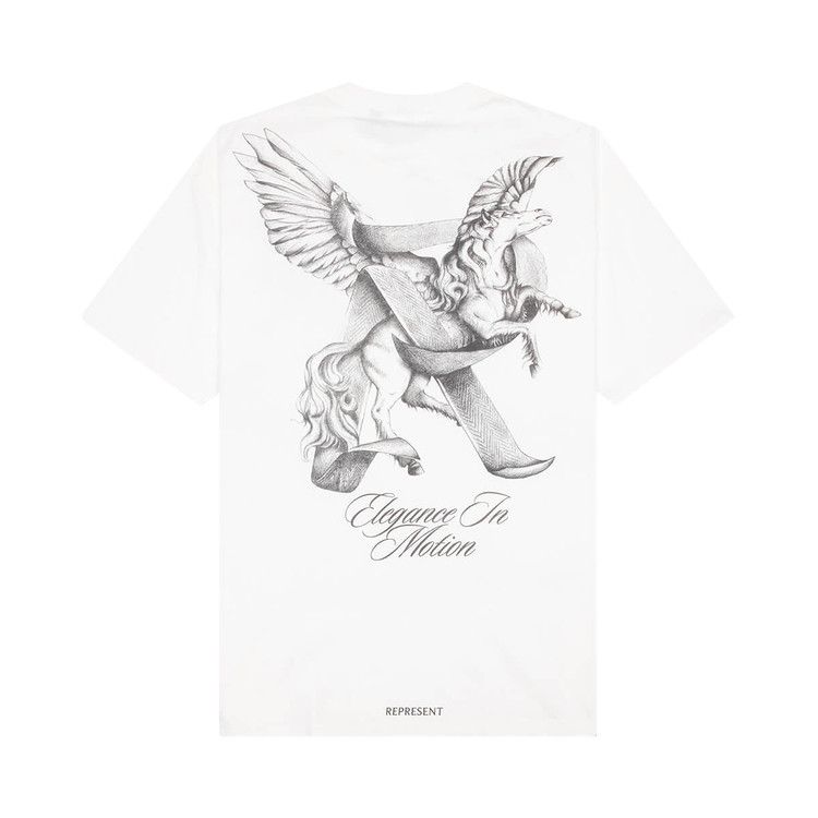 Represent Clo Elegance In Motion T-Shirt Flat White – boční pohled | Purekickz