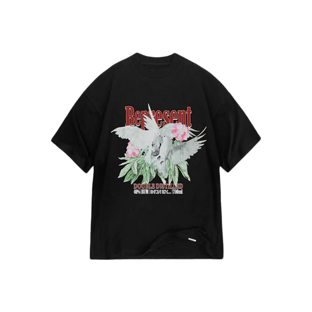 Represent Double Distilled T-Shirt Black – hlavní pohled | Purekickz