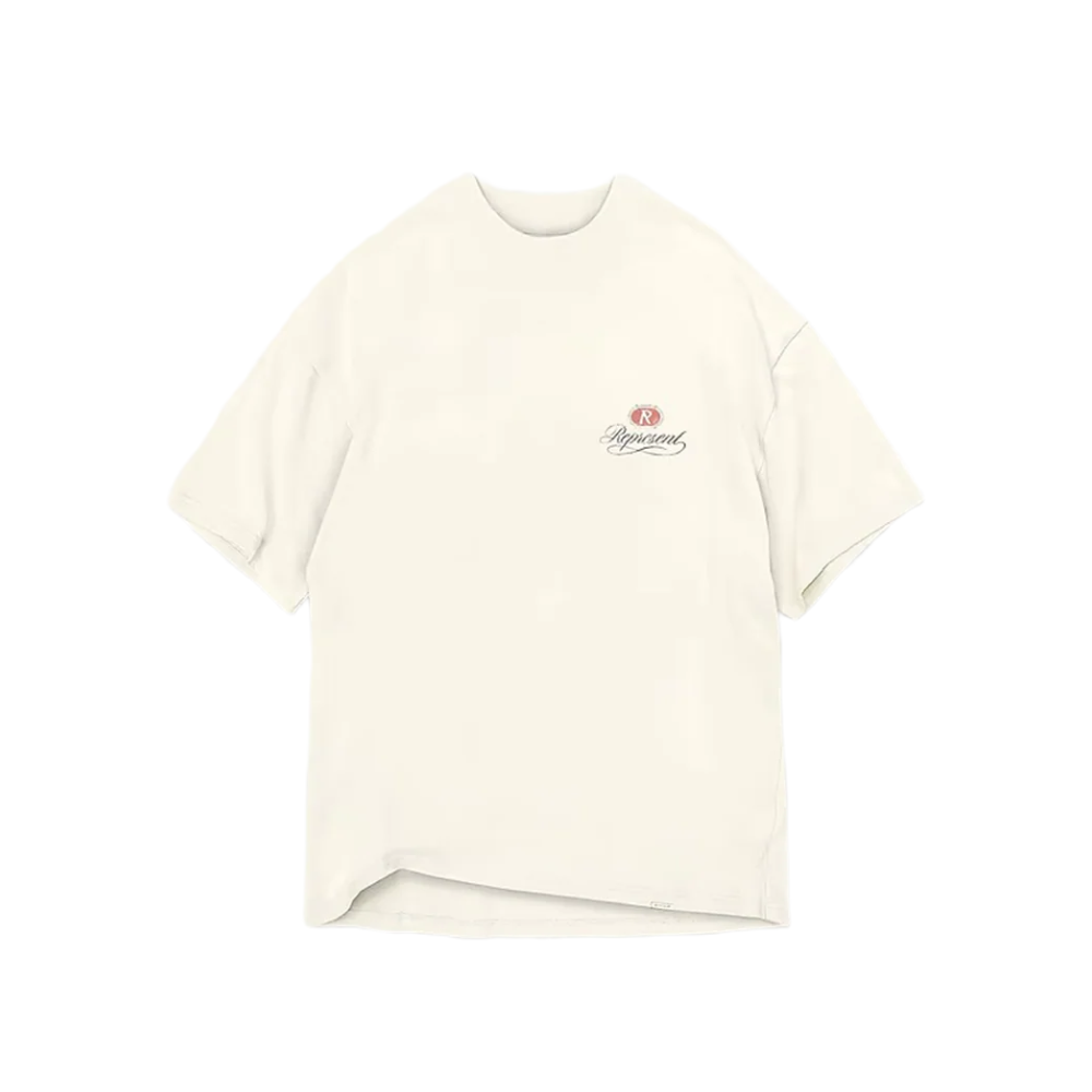 Represent Grand Vintage Hand Drawn T-Shirt Aged White – hlavní pohled | Purekickz