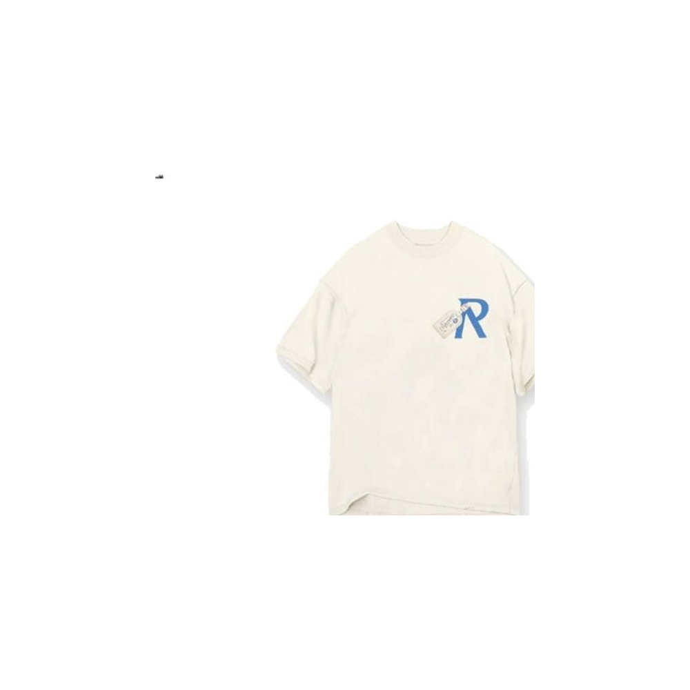 Represent Luggage Tag T-Shirt Antique White – hlavní pohled | Purekickz
