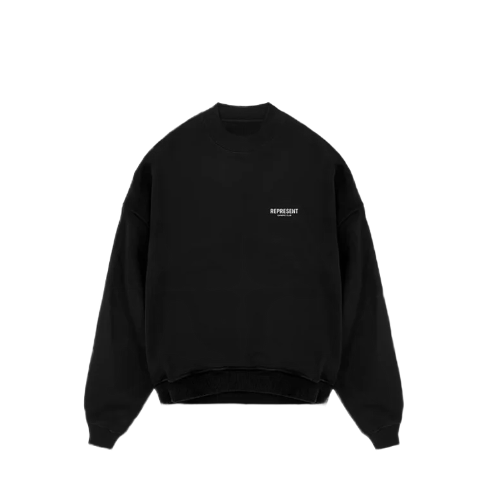 Represent Owners Club Crewneck Black – hlavní pohled | Purekickz