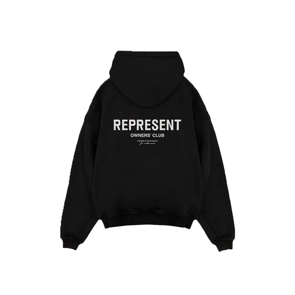Represent Owners Club Hoodie Black – boční pohled | Purekickz