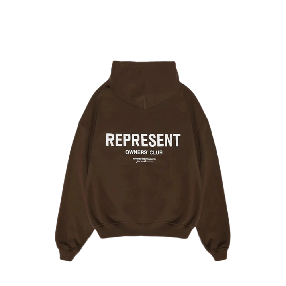 Represent Owners Club Hoodie Brown – boční pohled | Purekickz