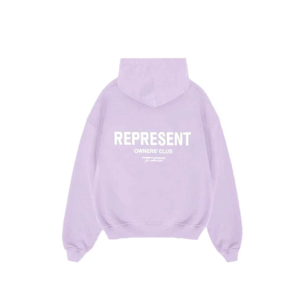 Represent Owners Club Hoodie Lilac – boční pohled | Purekickz