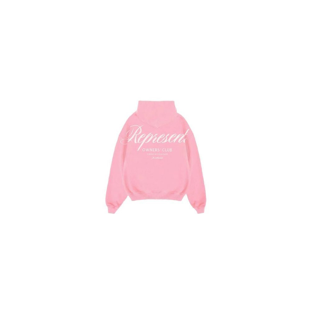 Represent Owners Club Script Hoodie Pink – boční pohled | Purekickz